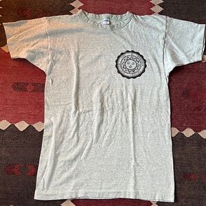 Bowdoin College Champion Brand Heather Green-Gray T-Shirt.